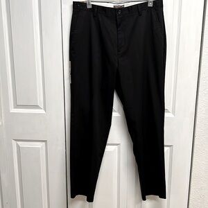 Dockers Black Flat Front Easy Khaki Pants Size 38 Classic Fit NWT